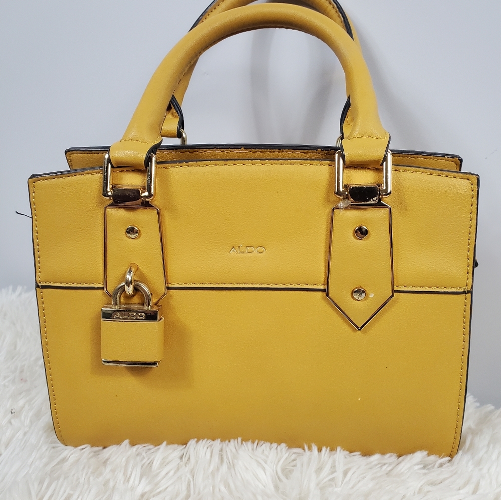 Aldo Small Purse Hangbag Yellow/Brown